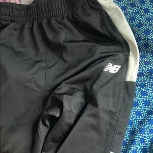 New Balance Black Sweatpants with Tapered Leg